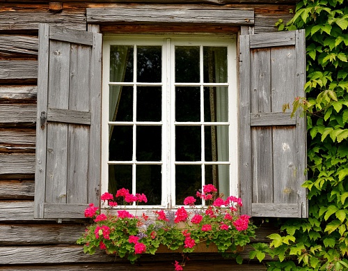 Окно на даче